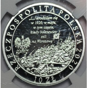 10 złotych 2020 - 100. rocznica urodzin Jana Pawła II - NGC PF 70 ULTRA CAMEO - MAX NOTA