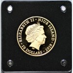 Niue Island - New Island - 10 Dolarów 2019 - Au 999, 7,7 gram