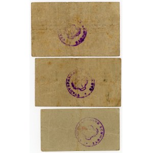 Świecie - 50 fenigów, 1 oraz 2 marki 1920 wraz ze stemplami