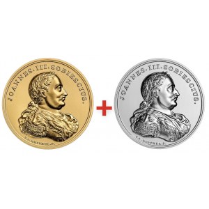500 złotych + 50 złotych 2022 - Jan III Sobieski złoto + srebro