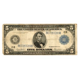 USA - 5 dolarów 1914