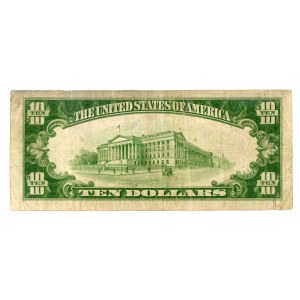 USA - 10 dolarów 1928 - Gold Certyficate