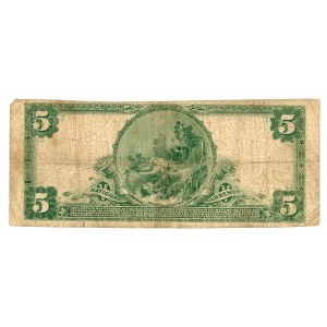 USA - 5 dolarów 1905 ( seria 1902) The Merchants National Bank of NEWBURYPORT