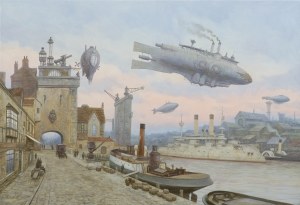 Vadim Voitekhovitch, THE OLD TOWER IN THE HARBOR, 2021