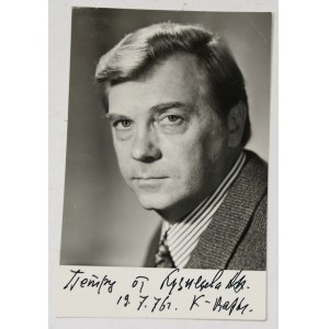 Vyacheslav Tikhonov - autograph on film postcard
