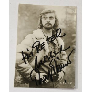 Rolf Romer - autograph on film postcard