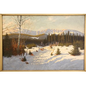 George Trautmann, Widok na Śnieżne Kotły [malarstwo śląskie],