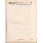 Czasopismo Przegląd artystyczny 1/1951 [„Plastycy w walce o pokój”, Victor Dobrovolny]