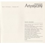 Czasopismo Przegląd artystyczny 5/1973 [ Józef Gosławski, Wiesław Garboliński, Stefan Suberlak, Anatolij Kałasznikow, Stanisław Fijałkowski]