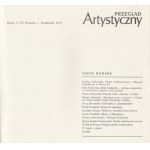 Przeglad artystyczny magazine 5/1973 [ Józef Goslawski, Wieslaw Garbolinski, Stefan Suberlak, Anatoly Kalashnikov, Stanislaw Fijalkowski].