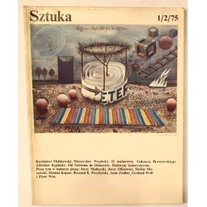 Czasopismo Sztuka 1/2/75 [Tadeusz Brzozowski, Zbigniew Makowski].