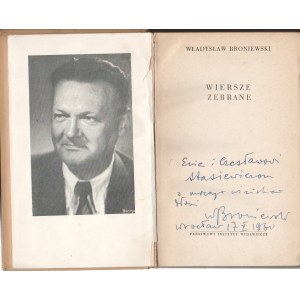 Władysław Broniewski Gesammelte Gedichte [Autograph].