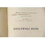 Kazimierz Glinski Królewska pieśń [Einband, 1910, Widmung des Autors an Gen. Tadeusz Malinowski, Slawen, Slawisch].