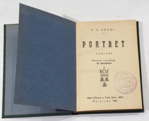 N. N. Gogol Portret [I wydanie, 1927]