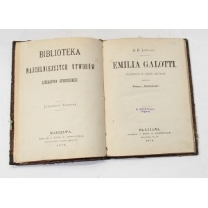 G. E. Lessing Emilia Galotti [1878]