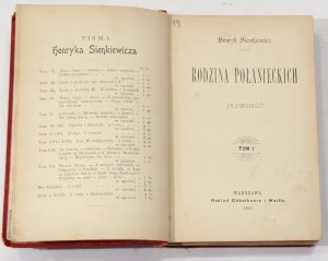 Henryk Sienkiewicz Rodzina Połanieckich 1-3t. [I wydanie, 1895]