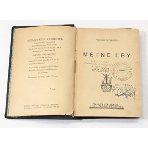 Antoni Słonimski Mętne łby [1. Auflage, ca. 1928, Groszowa Biblioteka].