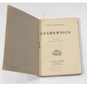 August Strindberg The Witch [1st edition, 1923].