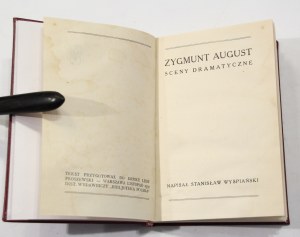Stanisław Wyspiański Zygmunt August [ I wydanie, 1930]