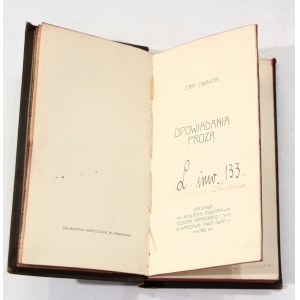 Jerzy Zulawski Prose Stories [1st edition, 1902].