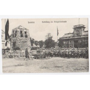 Lowicz Enthullung des Kriegerdenkmals, Prussian Army - unveiling of war memorial