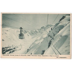 Tatra Mountains Zakopane cable car to Kasprowy [pre-war postcard].