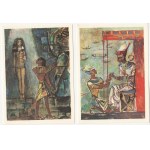 Jan Marcin Szancer - Boleslaw Prus, Pharaoh - folder with 9 postcards [postcard].