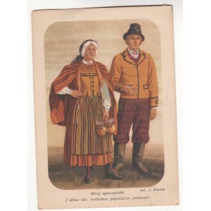 Opoczno costume 2 Atlas of Polish Folk Costumes J. Karolak [postcard, fashion].