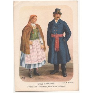 Strobe of Piotrków Atlas of Polish Folk Costumes J. Karolak [postcard, fashion].