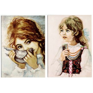 Danuta Muszyńska - Zamorska set of 47 postcards [postcard, children].