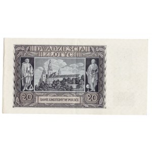 20 Gold 1940 Polnisches Generalgouvernement ser. K Krakau