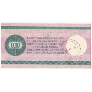Bon Towarowy PKO 0,1$ HB 2097619 1 października 1979 - 20 - 02 - 1985