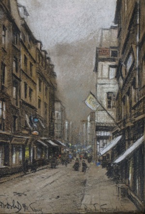 Odo DOBROWOLSKI, RUE DU TEMPLE W PARYŻU, 1911