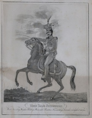 Gottlieb KISLING, PORTRET KONNY KSIĘCIA JÓZEF PONIATOWSKIEGO, 1817