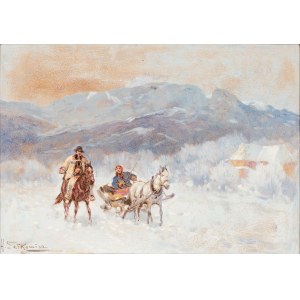 Adam Setkowicz (1875 - 1945), Ride at Giewont.