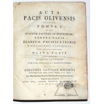 BOEHME Jan Gottlob, Acta Pacis Olivensis inedita.