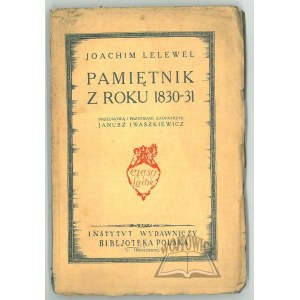 LELEWEL Joachim, Pamiętnik z roku 1830-31.