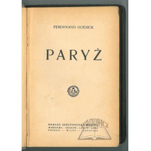 HOESICK Ferdynand, Paryż.