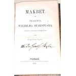 SHAKSPEARE- MAKBET wyd. 1857