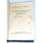 WITKIEWICZ - POŻEGNANIE JESIENI. POWIEŚĆ Warszawa 1927 do wystawienia