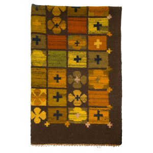 Kilim z kompozycją geometryczną