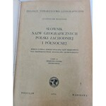 [POLSKA] Stanisław ROSPOND - Słownik nazw geograficznych Polski zachodniej i północnej według uchwał Komisji Ustalania Nazw Miejscowości pod przewodnictwem Stanisława Srokowskiego Część II