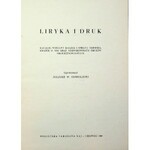 GOMULICKI Juliusz W. Liryka i druk - Katalog wystawowy książek Norwida