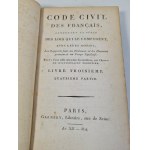 KODEKS CYWILNY KODEKS NAPOLEONA CODE CIVIL des Francais tom 4 1804