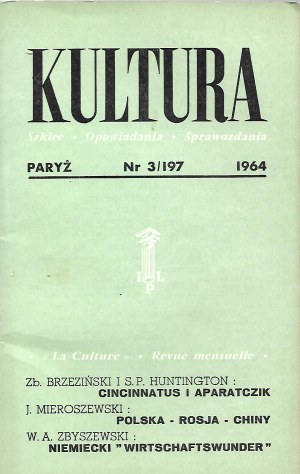 KULTURA PARYŻ Nr.3/197 1964 DWA WIERSZE MIŁOSZ