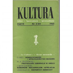 KULTURA PARYŻ Nr.5/211 1965 WIERSZE MIŁOSZ