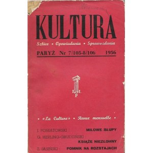 KULTURA PARYŻ Nr.7/105-8/106 1956 CZESŁAW MIŁOSZ