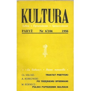 KULTURA PARYŻ Nr.6/104 1956 CZESŁAW MIŁOSZ