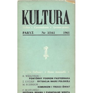 KULTURA PARYŻ Nr.3/161 1961 CZESŁAW MIŁOSZ