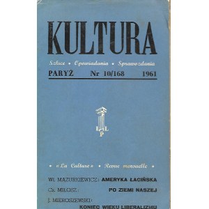 KULTURA PARYŻ Nr.10/168 1961 MIŁOSZ HŁASKO